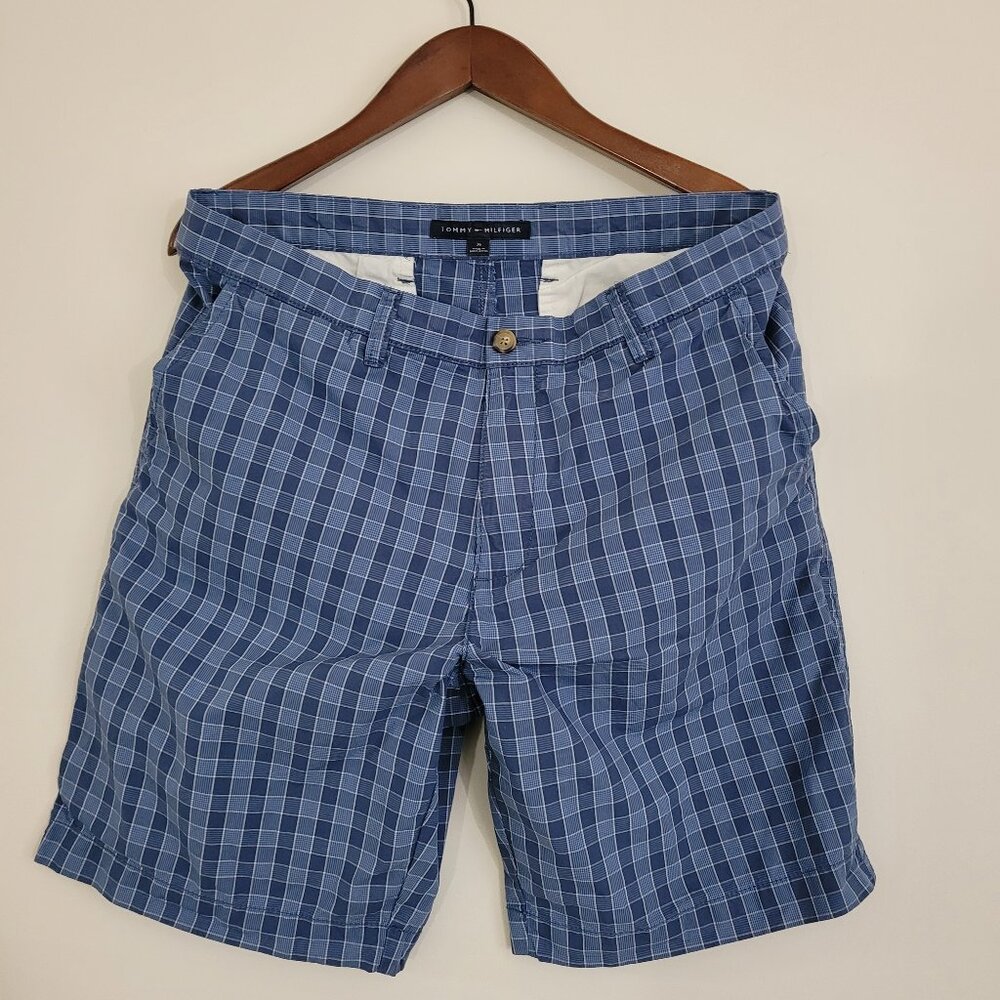 Tommy Hilfiger Navy Plaid Shorts